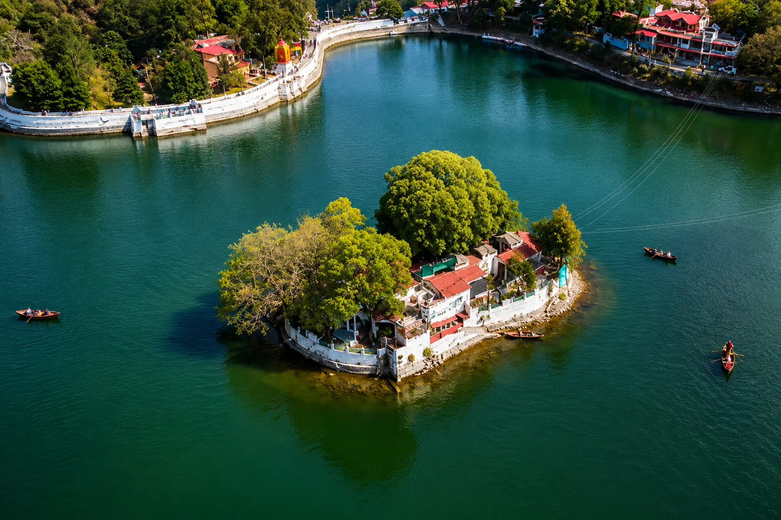 Bhimtal lake town