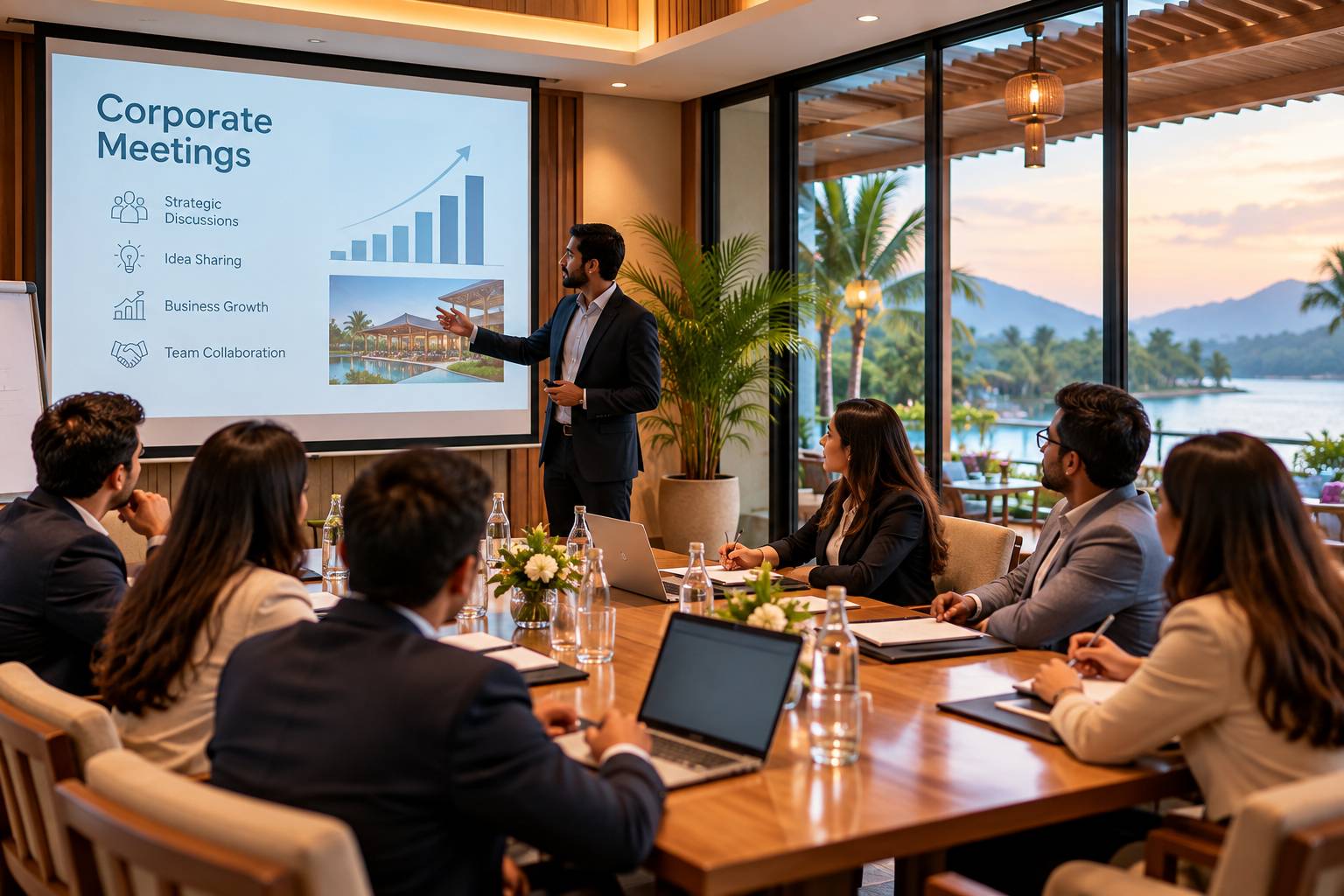 Corporate meeting at LeafyLush