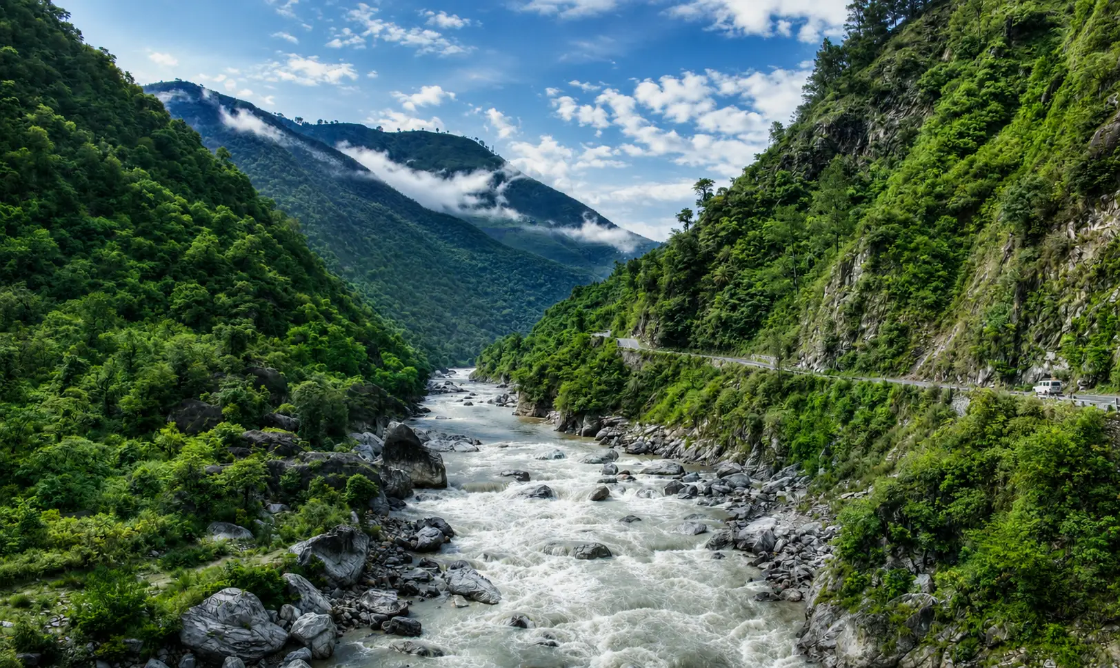 Dense forests and river valleys of Jim Corbett